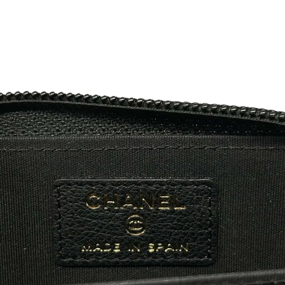 Chanel Coin Case Black Gold